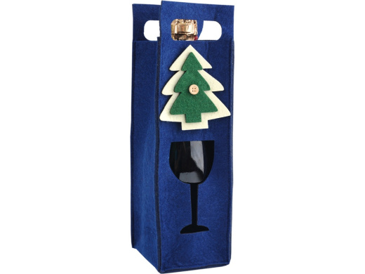 Декоративный чехол Новогодний (синий)