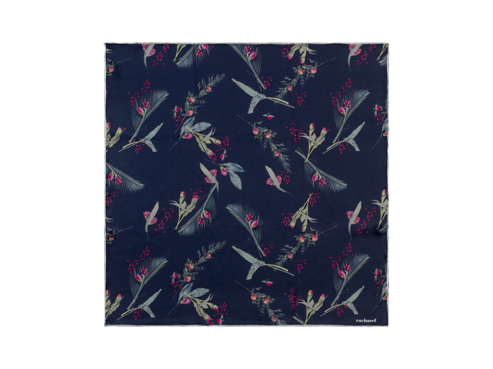 Шелковый платок Iris Navy (navy)