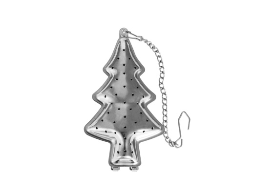 Ситечко для чая в форме елочки (серебристый)